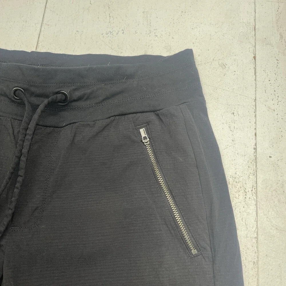 Athleta Black Trekkie North Nylon Blend Drawstring Joggers Women's Size 6 Tall - Picture 2 of 8